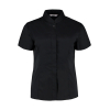 Women`s Tailored Fit Mandarin Collar SSL Kustom Kit KK736