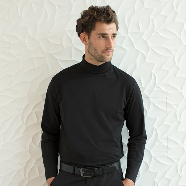 Rolled collar long sleeves Henbury HB020