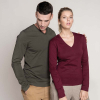 T-Shirt V-neck Long sleeves Kariban K358