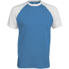 T-Shirt Bicolore Manches Courtes "Base Ball" Kariban K330