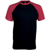 T-Shirt Bicolore Manches Courtes "Base Ball" Kariban K330