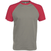 T-Shirt Bicolore Manches Courtes "Base Ball" Kariban K330