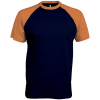 T-Shirt Bicolore Manches Courtes "Base Ball" Kariban K330