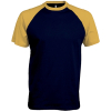 T-Shirt Bicolore Manches Courtes "Base Ball" Kariban K330