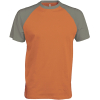 T-Shirt Bicolore Manches Courtes "Base Ball" Kariban K330