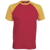 T-Shirt Bicolore Manches Courtes "Base Ball" Kariban K330