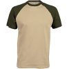 T-Shirt Bicolore Manches Courtes "Base Ball" Kariban K330