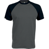T-Shirt Bicolore Manches Courtes "Base Ball" Kariban K330
