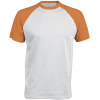 T-Shirt Bicolore Manches Courtes "Base Ball" Kariban K330