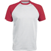 T-Shirt Bicolore Manches Courtes "Base Ball" Kariban K330