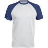 T-Shirt Bicolore Manches Courtes "Base Ball" Kariban K330