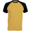 T-Shirt Bicolore Manches Courtes "Base Ball" Kariban K330
