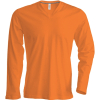 T-Shirt V-neck Long sleeves Kariban K358