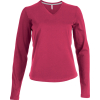 T-Shirt V-neck Long sleeves Woman Kariban K382