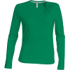 T-Shirt V-neck Long sleeves Woman Kariban K382