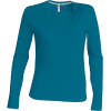T-Shirt V-neck Long sleeves Woman Kariban K382