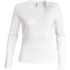 T-Shirt V-neck Long sleeves Woman Kariban K382