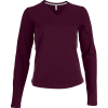 T-Shirt V-neck Long sleeves Woman Kariban K382