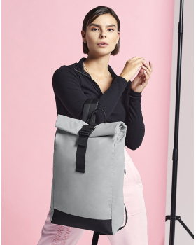Reflective Roll-Top Backpack Bag Base BG138
