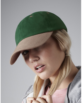 Casquette homme profil bas en coton brossé 6 panneaux Beechfield B57