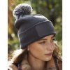 Pompon Cap mit Patch personalisierbare Snowstar Beechfield B443