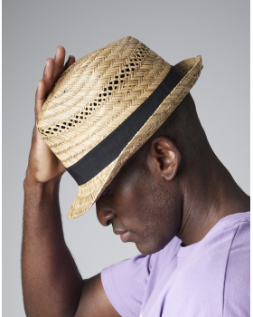 Straw Summer Trilby Beechfield B730