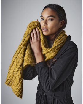 Cable Knit Melange Scarf Beechfield B499