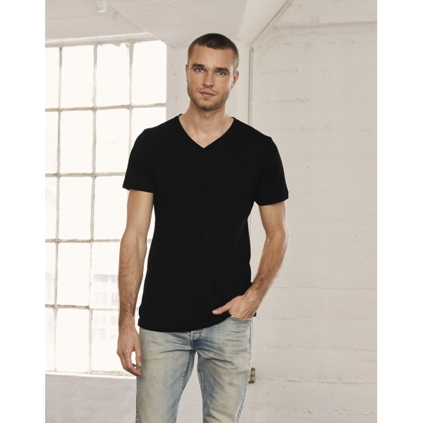 Unisex V-neck T-shirt in Jersey Bella 3005