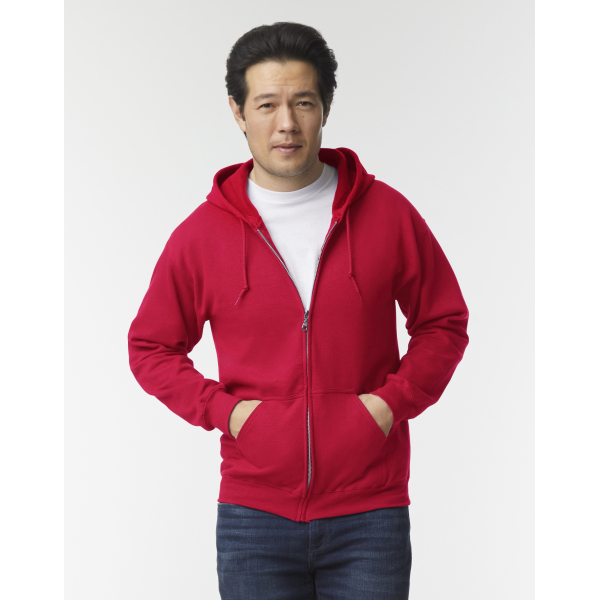 Sweatshirt Men's Hoodie Zipped Heavy BlendTM Gildan 18600