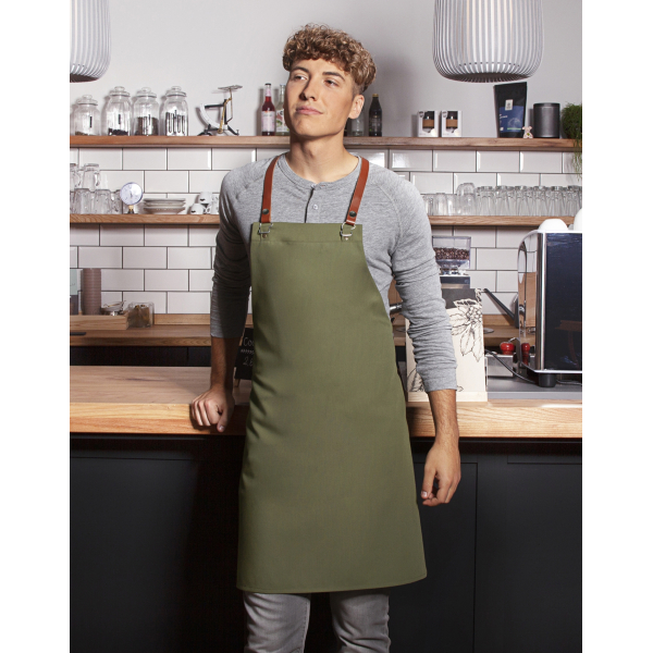 Bib Apron Green-Generation Karlowsky LS37