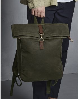 Heritage Waxed Canvas Backpack Quadra QD655