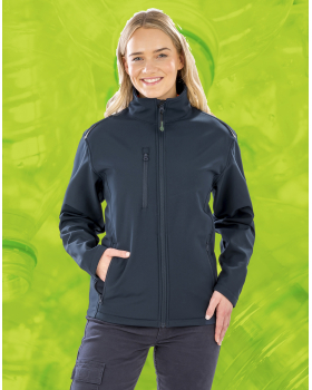 Womens Recycled 3-Layer Printable Softshell Jacket Result R900F