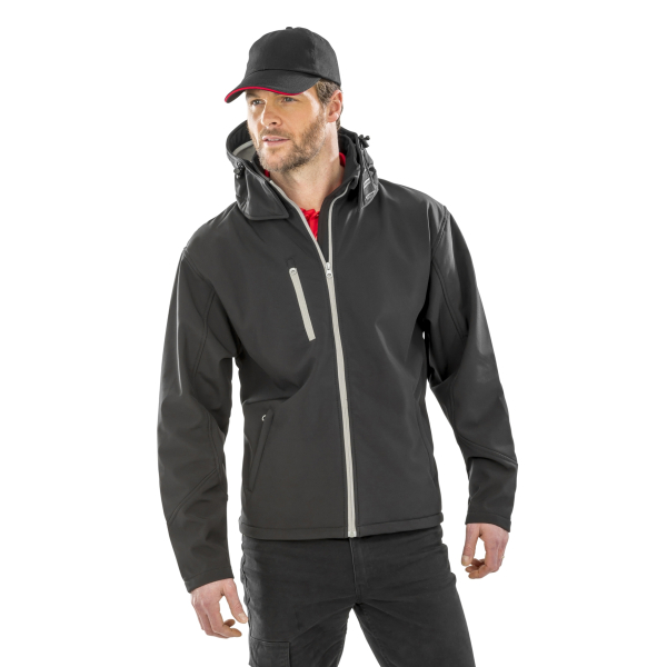 Softshell Jacket Men's Hood TX Performance Result R230M