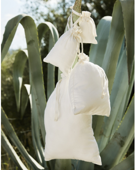 Bag with Cordelettes in Organic Cotton Westford Mill W118