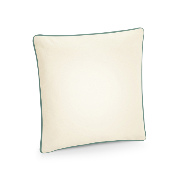 Couvre Coussin en Coton avec Passepoil W355