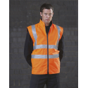 Reversible Bodywarmer Hohe Sichtbarkeit HV008F