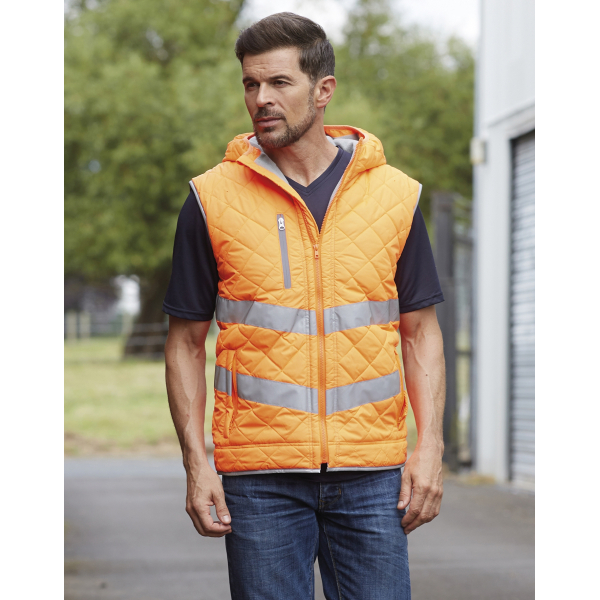 Bodywarmer Capuche Haute Visibilité Yoko HV007