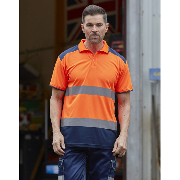 Polo Bicolor High Visibility HVJ220