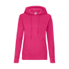 Sweatshirt Slight Hoodie for Women Fruit of the Loom 62-038-0