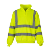 Sweatshirt 1/4 zip High Visibility HVK06