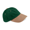 Men's low profile cap in brushed cotton 6 panels Beechfield B57