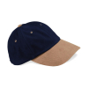 Men's low profile cap in brushed cotton 6 panels Beechfield B57