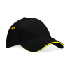 Men's Cap 5 contrasting sandwich panels Beechfield B15C