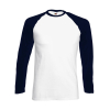 Valueweight Long Sleeve Baseball T Fruit of the Loom 61-028-0