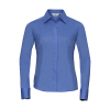 Chemise Femme en Popeline Coupe Ajustée et Manches Longues Russell 924F