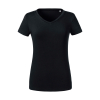 V-neck women's T-shirt in organic cotton Russell Pure Organic 103F