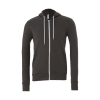 Sweatshirt Zipped Hoodie in Polyester Cotton Unisex Bella 3739