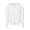 Sweatshirt Zipped Hoodie in Polyester Cotton Unisex Bella 3739