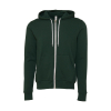 Sweatshirt Zipped Hoodie in Polyester Cotton Unisex Bella 3739