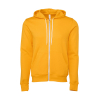 Sweatshirt Zipped Hoodie in Polyester Cotton Unisex Bella 3739